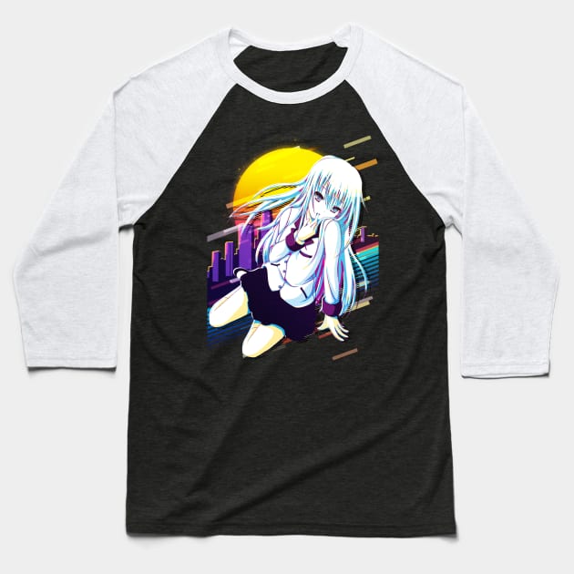 Kanade Tachibana Baseball T-Shirt by 80sRetro